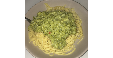 Spaghettis sauce aux brocolis