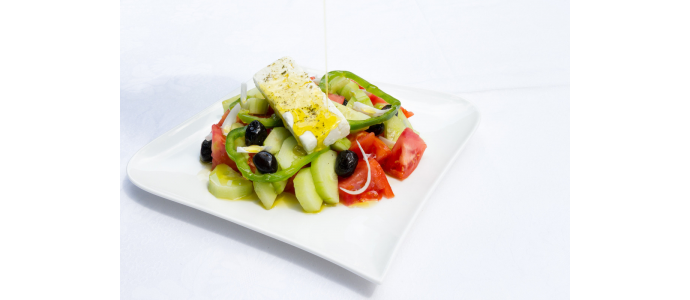La traditionnelle salade grecque